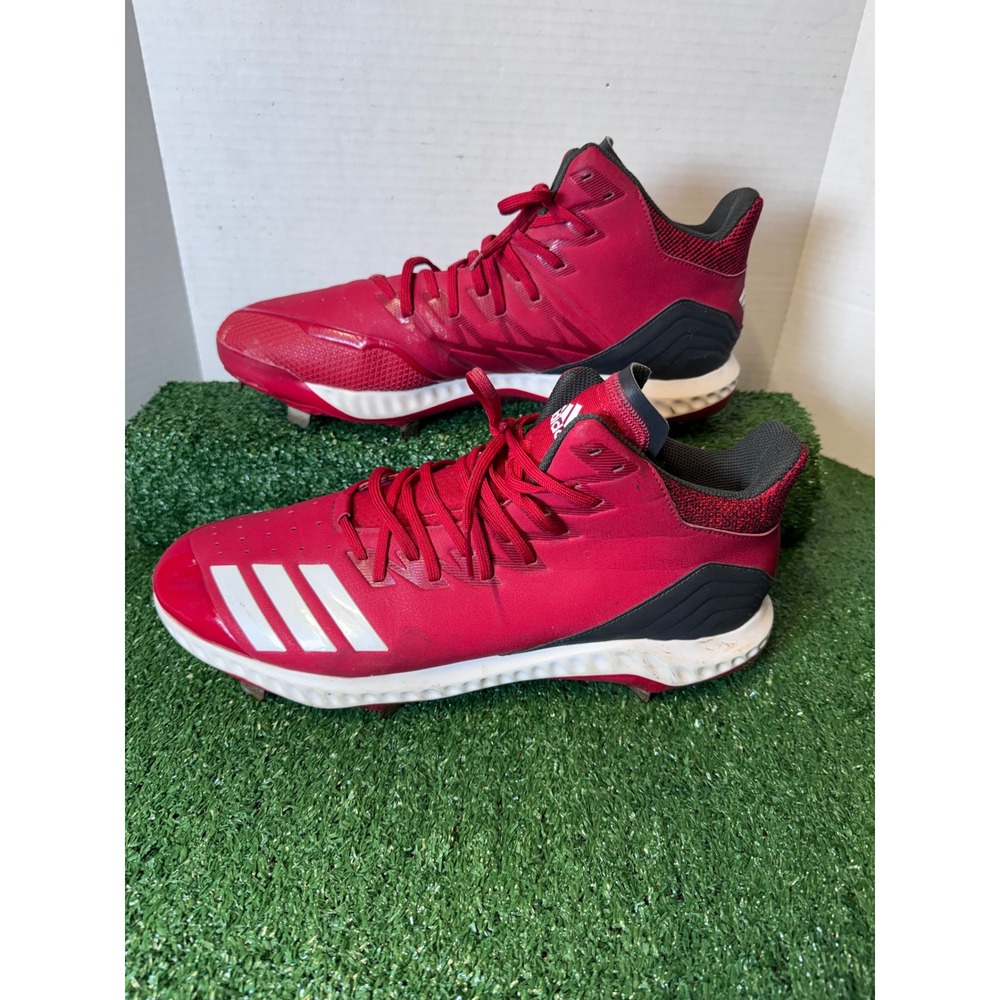 Adidas Red Baseball Cleats‎ Men's Size 15 SPG753001 Metal